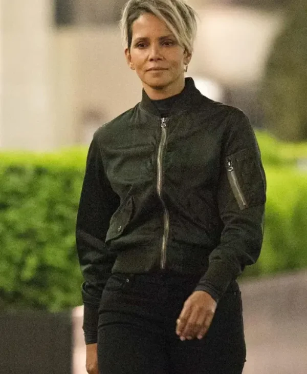 The Union 2024 Roxanne Hall Black Bomber Jacket