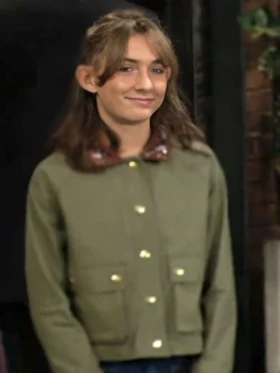 The Young and the Restless Katie Abbott Green Cropped Jacket
