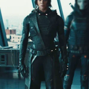 Thunderbolts 2025 Hannah John Kamen Black Leather Coat