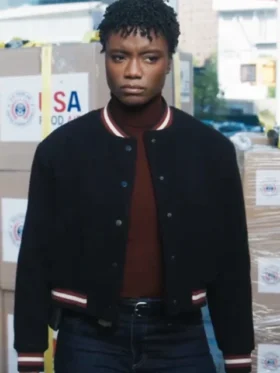 Tiffany Wallace FBI S06 Black Wool Jacket