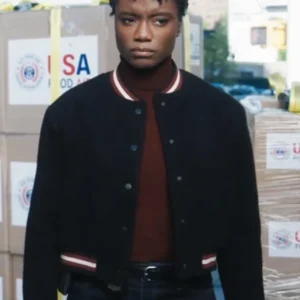 Tiffany Wallace FBI S06 Black Wool Jacket