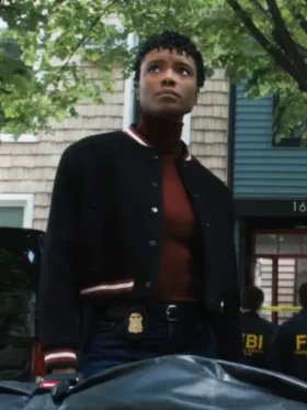 Tiffany Wallace FBI S06 Black Wool Jacket Front