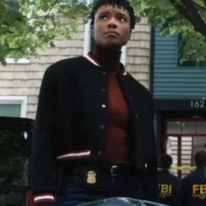 Tiffany Wallace FBI S06 Black Wool Jacket Front