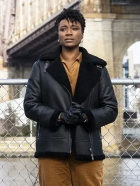 Tiffany Wallace FBI S06 Shearling Leather Jacket