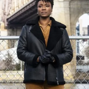 Tiffany Wallace FBI S06 Shearling Leather Jacket