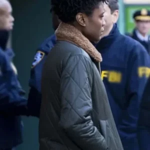 Tiffany Wallace FBI Season 06 Quilted Jacket Back View