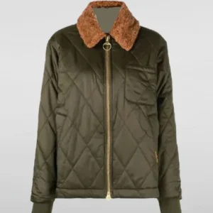 Tiffany Wallace FBI Season 06 Quilted Jacket Front
