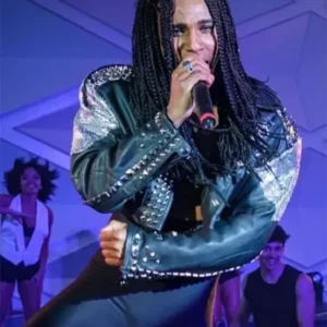 Tijan Njie Girl You Know Its True Cropped Studded Jacket