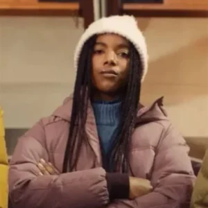 Tina Gates Weak Layers Purple Puffer Coat