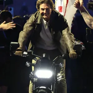 Tom Cruise Paris Olympics Closing Ceremony Black Jacket Front