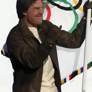Tom Cruise Paris Olympics Closing Ceremony Black Jacket Side View