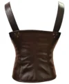 Tupac Amaru Shakur Strap Leather Vest Back