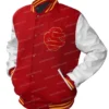 Vintage Usc Letterman Wool Jacket Front