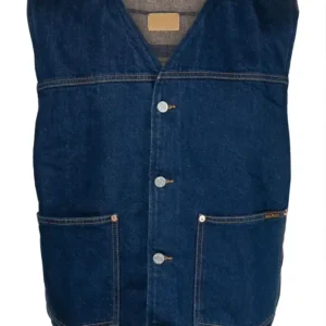Will Smith Bel-Air S03 Blue Denim Vest front shoot