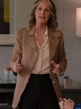 Winnie Landell Hacks S03 Brown Suede Leather Coat