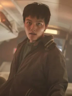 Yeo Jin goo Hijack 1971 Brown Zipper Jacket