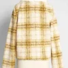 Young Kara Danvers Supergirl Yellow Wool Plaid Jacket Back