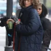 Zendaya Puffer Blue Jacket