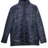 Zendaya Puffer Blue Jacket Front