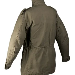 army green usa m51 filed jacket back