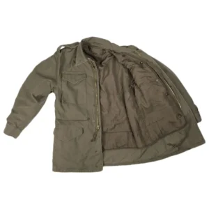 army green usa m51 filed jacket open