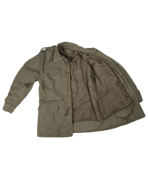 army green usa m51 filed jacket open