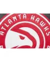 atlanta hawks black leather bomber jacket patched