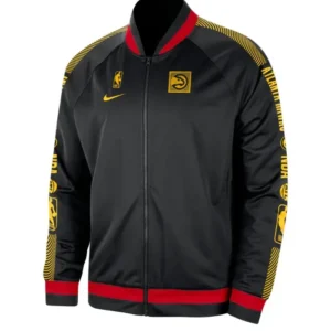 atlanta hawks black stylish track jacket main