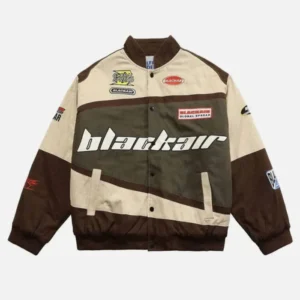 blackair brown boxy fit patched jacket main