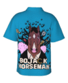 blue bojack horseman hawaiian shirt back