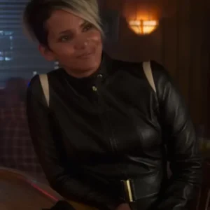 halle berry black biker jacket the union 2024 main