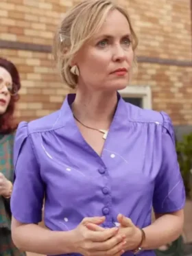 juddy bissett purple peplum polyester jacket half sleeves main