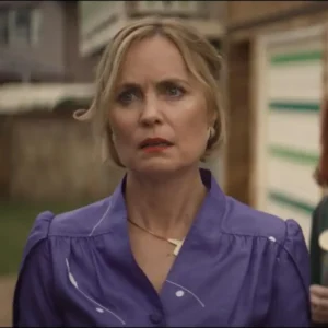 juddy bissett purple peplum polyester jacket half sleeves seeing