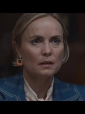 judy bissett blue cotton jacket last days of the space age main