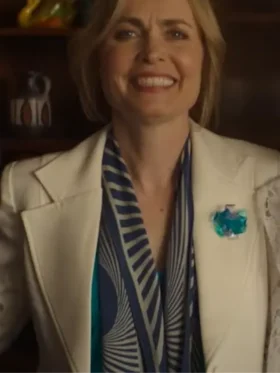 judy bissett last days of the space age white blazer