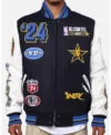 nba all star game 2024 wool varsity jacket front