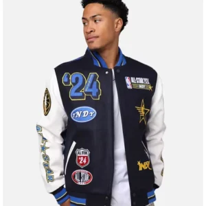 nba all star game 2024 wool varsity jacket main