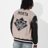 new stylish graveyard varsity jacket back