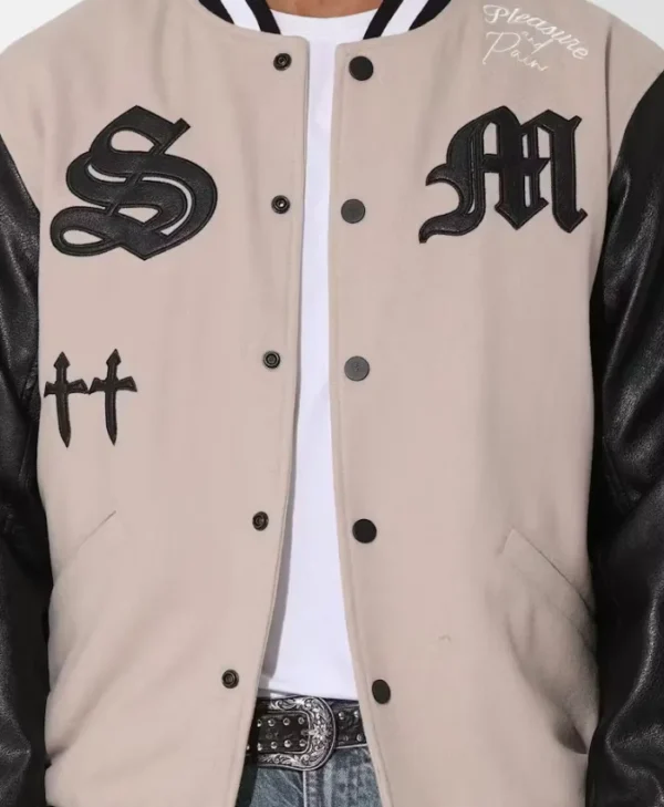 new stylish graveyard varsity jacket logo