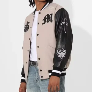 new stylish graveyard varsity jacket side