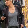roxanne hall the union 2024 brown biker jacket mobile