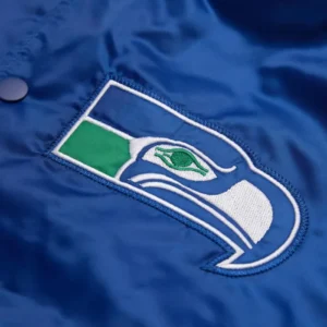 seahawks satin jacket logo