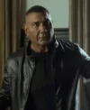 the killers game 2024 dave bautista black leather jacket main