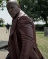 the killers game 2024 terry crews brown leather coat walking