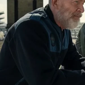 the union 2024 jk simmons blue bomber jacket