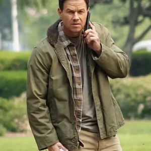 the union mark wahlberg green cotton jacket main