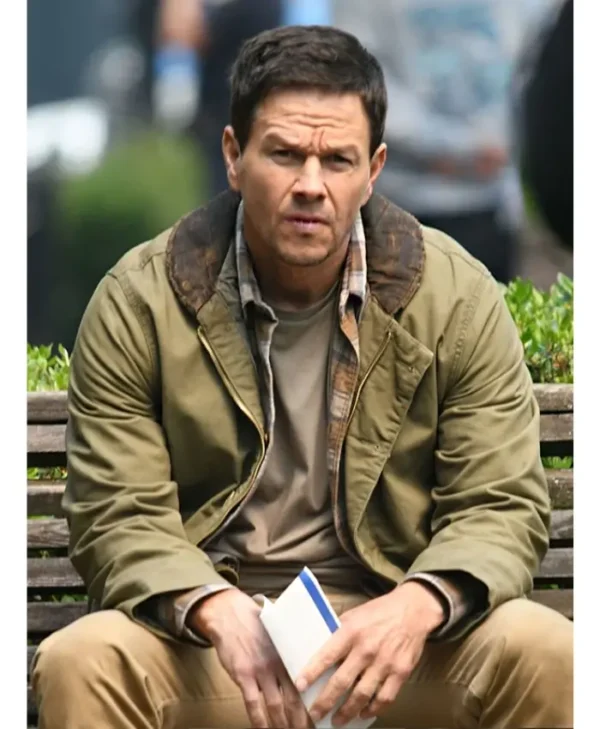 the union mark wahlberg green cotton jacket siting