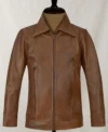 wolverine days of future past leather jacket Front