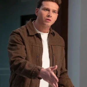 9 1 1 S08 Oliver Stark Brown Striped Jacket