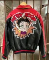 90s Betty Boop Leather Jacket Back